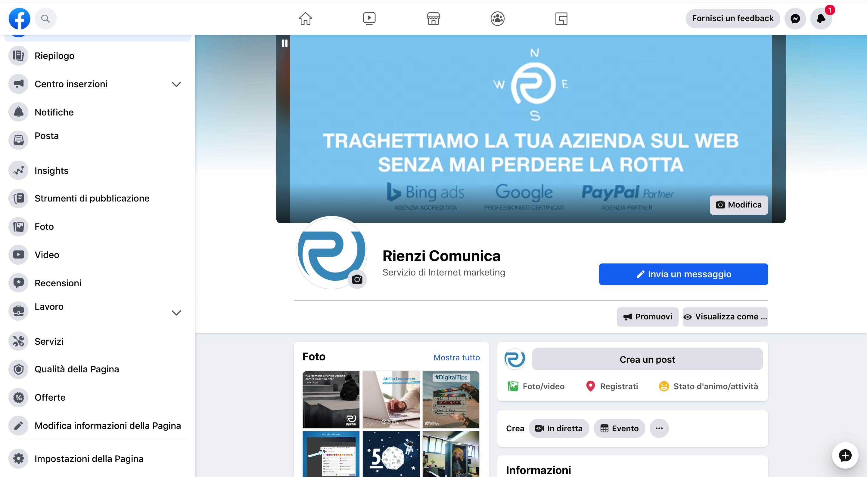 Nuova versione facebook desktop 2020 bianca 